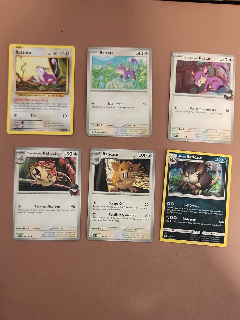 Rattata / Raticate Card Bundle